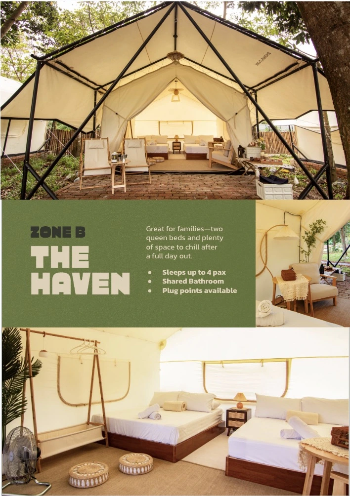 Family glamping near Kuala Lumpur at Suka Camping